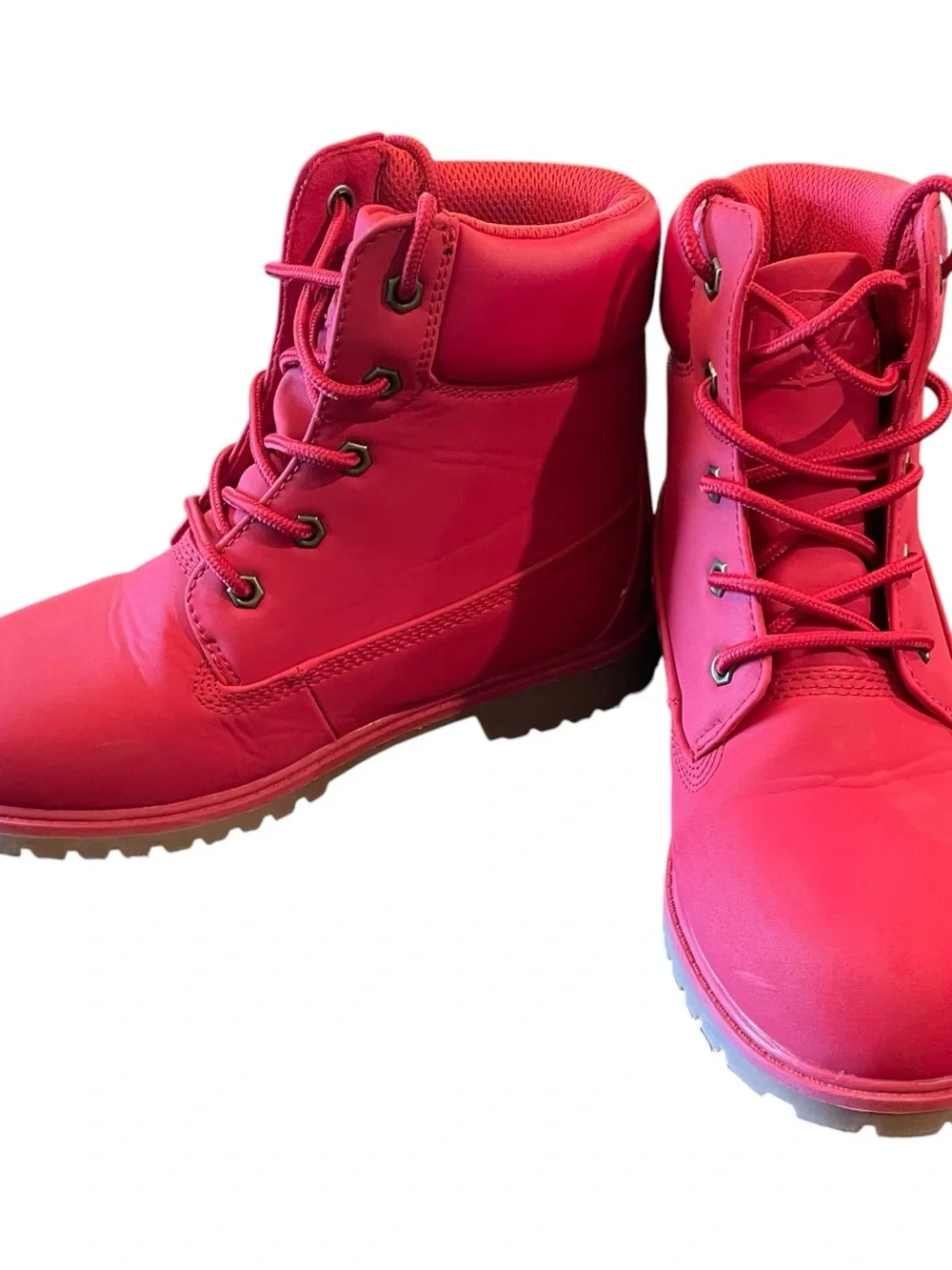 LUGZ Kids Convoy Lace-Up Boot Size 2 Combat Red